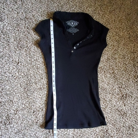 Ellemenno black short sleeve top, size S - Picture 4 of 5